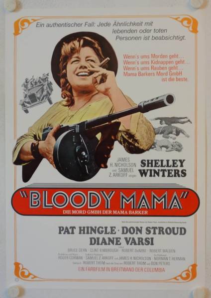 Bloody Mama original release german movie poster